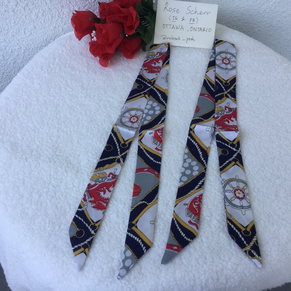2pcs Twilly Scarves Handbag/ Handle Ribbon